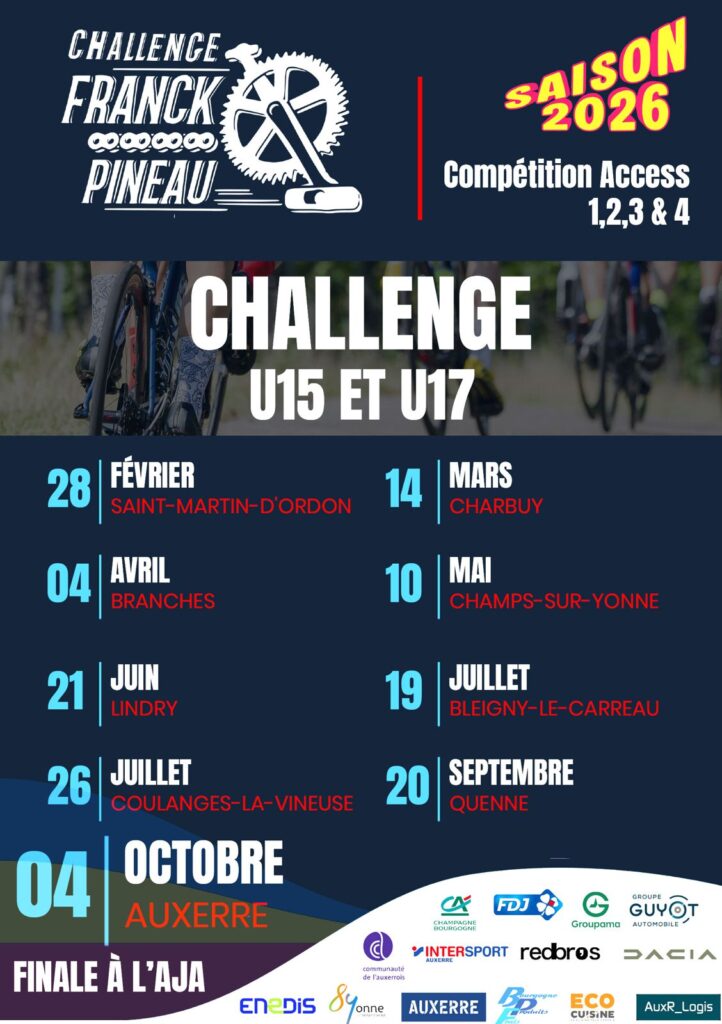 Affiche dates Challenges 2026
